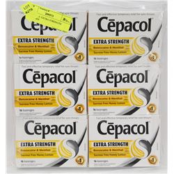 6 CEPACOL EXTRA STRENGTH LOZENGES