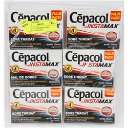 6 CEPACOL INSTAMAX SORE THROAT LOZENGES