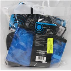 BAG OF ASSORTED LUGGAGE TAGS AND TRAVEL CASES