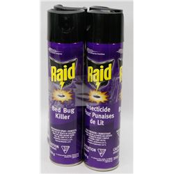 4 CANS OF RAID BED BUG KILLER