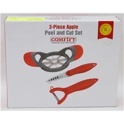 NEW 3PC APPLE PEEL AND CUT SET