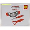 Image 1 : NEW 3PC APPLE PEEL AND CUT SET