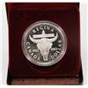 Image 1 : 1982 CANADIAN PROOF SILVER DOLLAR IN DISPLAY