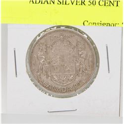 1943 CANADIAN SILVER 50 CENT PIECE