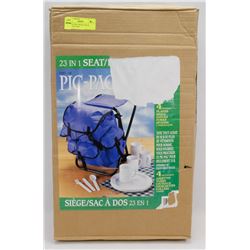 SERVICE FOR 4 PICNIC SET IN BACKPACK THAT
