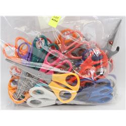 BAG OF ASSORTED SCISSORS