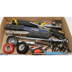 ESTATE FLAT OF TOOLS INCLUDES - HAMMER STAPLERS,