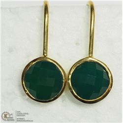 45) SILVER GEMSTONE EARRINGS