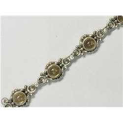 47) SILVER GENUINE GEMSTONE BRACELET