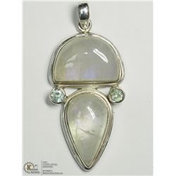 49) SILVER MOONSTONE PENDANT
