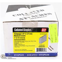 CASE OF COLLATED STAPLES 16 GAUGE MEDIUM CROWN