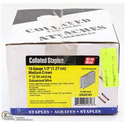 CASE OF COLLATED STAPLES 16 GAUGE MEDIUM CROWN