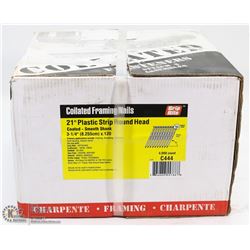 CASE OF COLLATED FRAMING NAILS 21 DEGREE SMOOTH