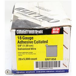 CASE OF COLLATED FINISH BRADS 5/8"