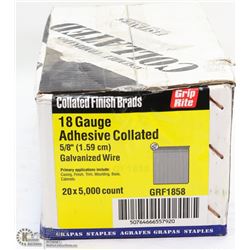 CASE OF COLLATED FINISH BRADS 5/8"