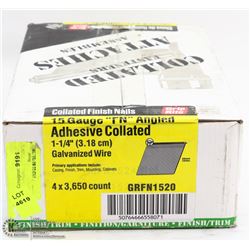 CASE OF COLLATED FINISHED BRADS 15 GAUGE FN ANGLED