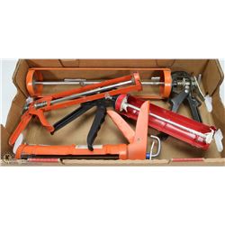 FLAT OF CAULK GUNS