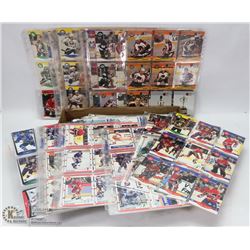 SET OF 57 HOCKEY TRADING CARDS SHEETS OF 9