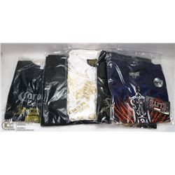BOX W/5 NEW T-SHIRTS - MEN'S SIZE L (3) &
