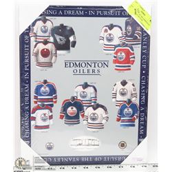 NEW HISTORY OF THE EDMONTON OILERS JERSEY PICTURE