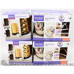 FLAT OF BETTER HOMES & GARDENS WAX WARMER SETS &