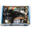 Image 1 : BOX W/OVER 16 BELTS, MOSTLY LEATHER -