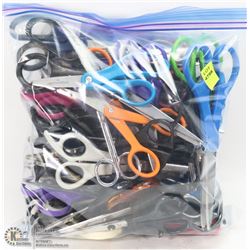 BAG OF ASSORTED SCISSORS
