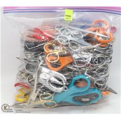 BAG OF ASSORTED SCISSORS