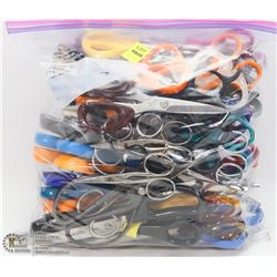 BAG OF ASSORTED SCISSORS