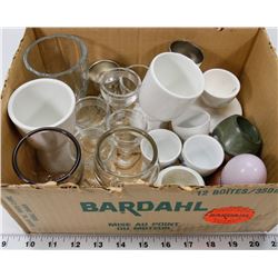 3) 19 EGG CUPS IN DIFFERENT SIZES - INCL 6