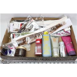 LOT OF 26 CLIP IN HAIR PIECES AND HAIR PRODUCTS