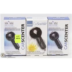 LOT OF 3 AROMATHERAPY CAR DIFFUSERS