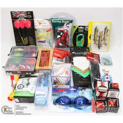 FLAT OF NEW SPORTS ITEMS RCA 4 GB MP3 PLAYER BUILT