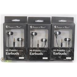 LOT OF 3 HIGH FIDELITY EARBUDS
