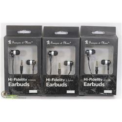 LOT OF 3 HIGH FIDELITY EARBUDS