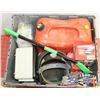 Image 1 : SHOP SUPPLIES, JERRY CAN, HEATER, WELDING HELMET &