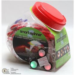 TUB OF 40 LED SMART SPINNERS FIDGET SPINNERS