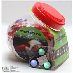 TUB OF 40 LED SMART SPINNERS FIDGET SPINNERS