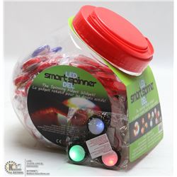 TUB OF 40 LED SMART SPINNERS FIDGET SPINNERS