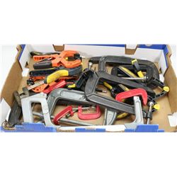 LARGE BOX OF CLAMPS