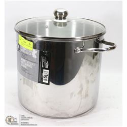 HOMETRENDS 16 QUART STOCK POT (SMALL DENT IN