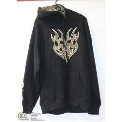 SIZE LARGE SAPPHIRE LOUNGE DEER CAMO HOODIE