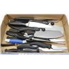Image 1 : BOX OF LARGE KITCHEN KNIVES - HOUSEHOLD