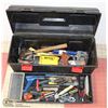 Image 1 : LARGE BLACK TOOL BOX FULL OF HAND TOOL S