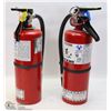 Image 1 : LOT OF TWO 5LB FIRE EXTINGUISHERS.