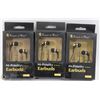 Image 1 : LOT OF 3 HIGH FIDELITY EARBUDS