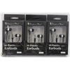 Image 1 : LOT OF 3 HIGH FIDELITY EARBUDS