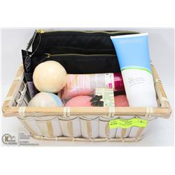 BASKET OF SPA ITEMS