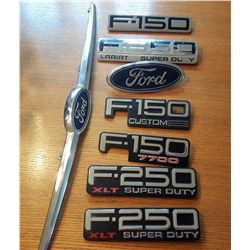 20 - LOT OF 8 GENUINE FORD EMBLEMS