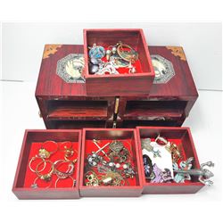 2 - VINTAGE INLAID ORIENTAL BOX